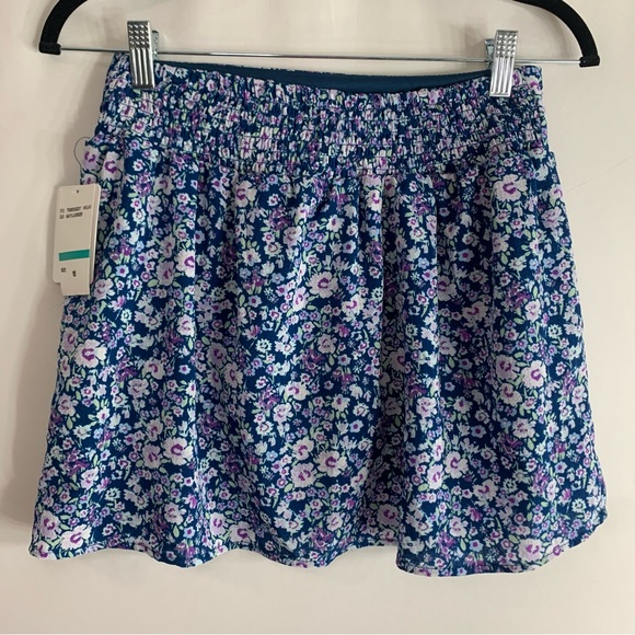 NWT Speechless Kids Navy/Lavender Floral Skirt, Size 16 - Picture 8 of 9